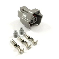 6x Nippon Denso 2-Pin Fuel Injector Connector Plug Clip Kit ID2000 High Tag