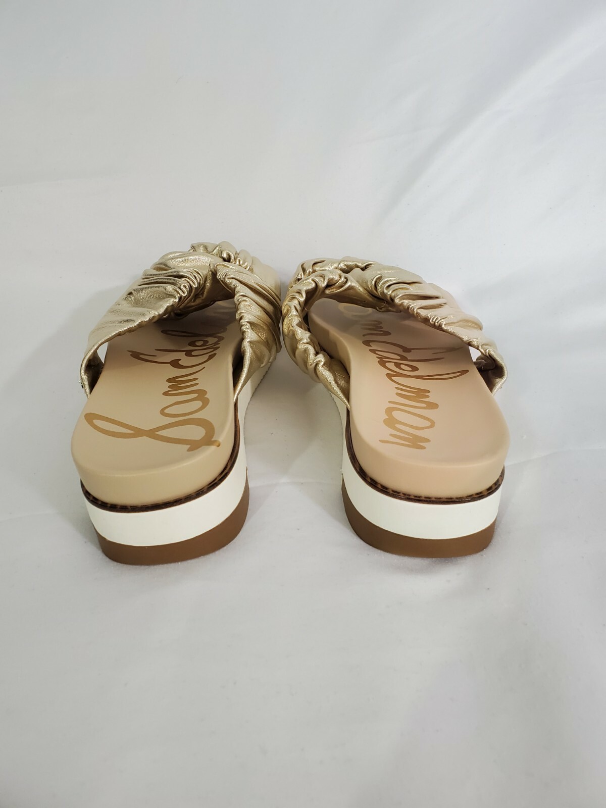 PANTOFOLA D’ORO Sam Elderman nuovo sandalo ciabatta oro taglia 10