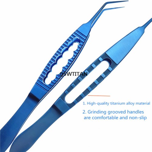 Ophthalmic Tying Forceps Tweezers 85mm 115mm Flat Handle Eye Surgical Instrument - 第 3/33 張圖片