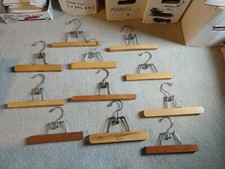 Vintage Wood Pant Hangers Lot of 11