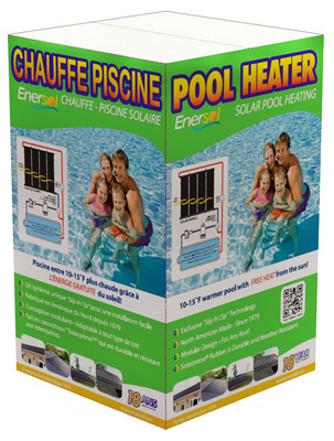 Enersol 1' x 10' Above Ground & In-Ground Swimming Pool Solar Heater w/ Hardware
