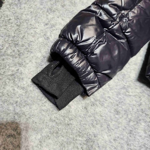 S13 New York Navy Black Quilted Zipper Jacket Puffer Girls Size 12 - Picture 6 of 10