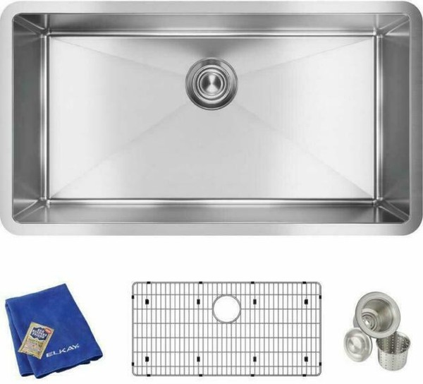 Elkay EFRU311610TC Undermount Sink Kit Silver for sale online eBay