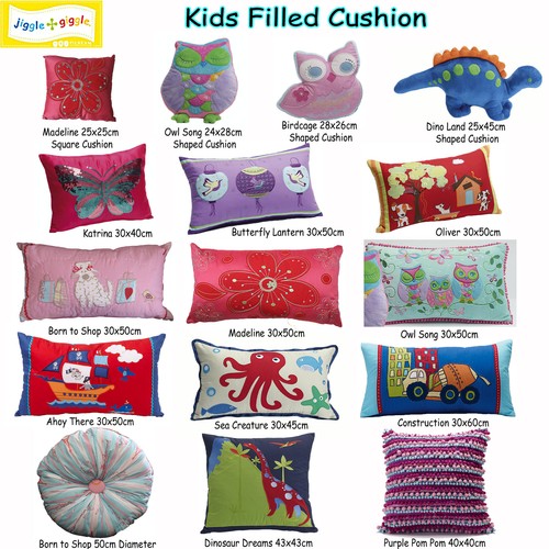 Kids Boys Girls Children Cushion by Jiggle & Giggle - Shaped Round Square Oblong - Picture 2 of 11