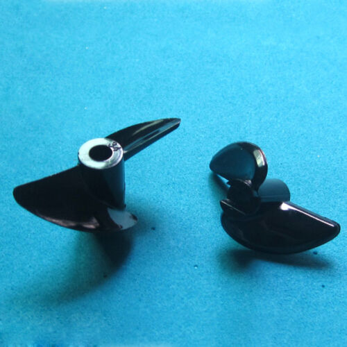 2x 3mm 4mm Shaft 2-Blades Plastic Propeller Prop 30-40mm fr RC Boat Marine Yacht - Picture 3 of 6