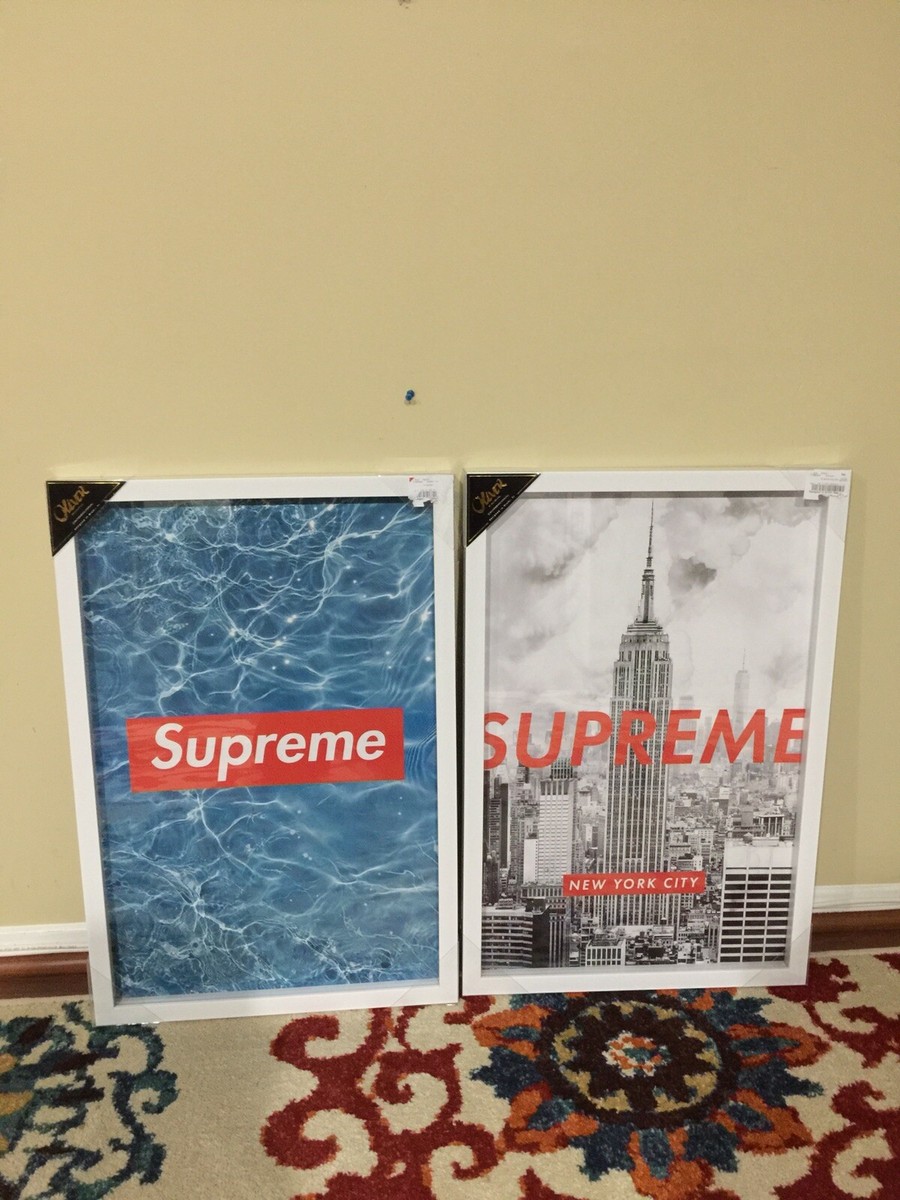 Lot of 2 New Limited Edition Supreme x Oliver Gal Framed Box