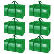 BALEINE 6-Pack Oversized Moving Bags with Reinforced Handles, Heavy-Duty Stor...
