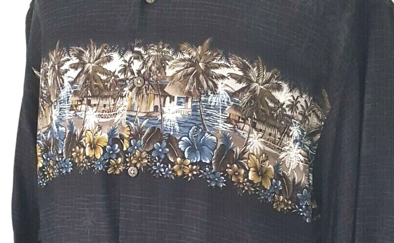 Campia Moda Island Casual Shirt Men's Size Large Hawaiian Tropical Multicolor
