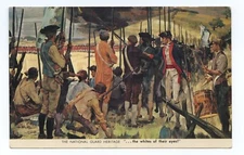 Militia at Bunker Hill Revolutionary War Military Ken Riley Art Postcard