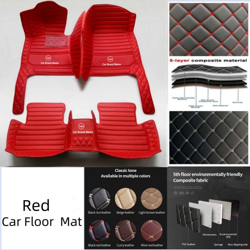 For Chevrolet Silverado Series Anti-slip Custom Car Floor Mats Cargo Liners Rugs - Изображение 4 из 4