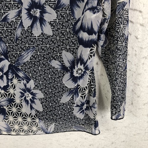 Vintage Fairy Grunge Top Womens Medium Blue Floral Mesh Sheer Y2K Retro, Size M, $24.54 - Photo 10