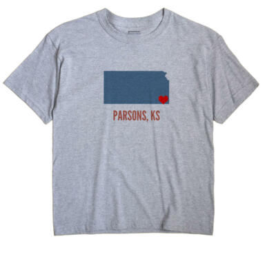 Parsons Kansas KS T-Shirt HEART