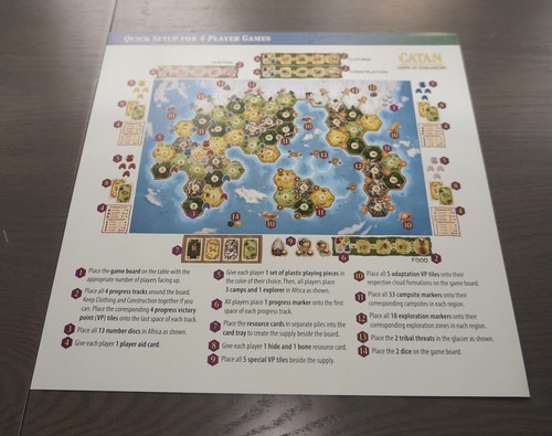 Catan: Dawn of Humankind | Quick Setup Reference Sheet | Official Game Piece - 第 1/4 張圖片