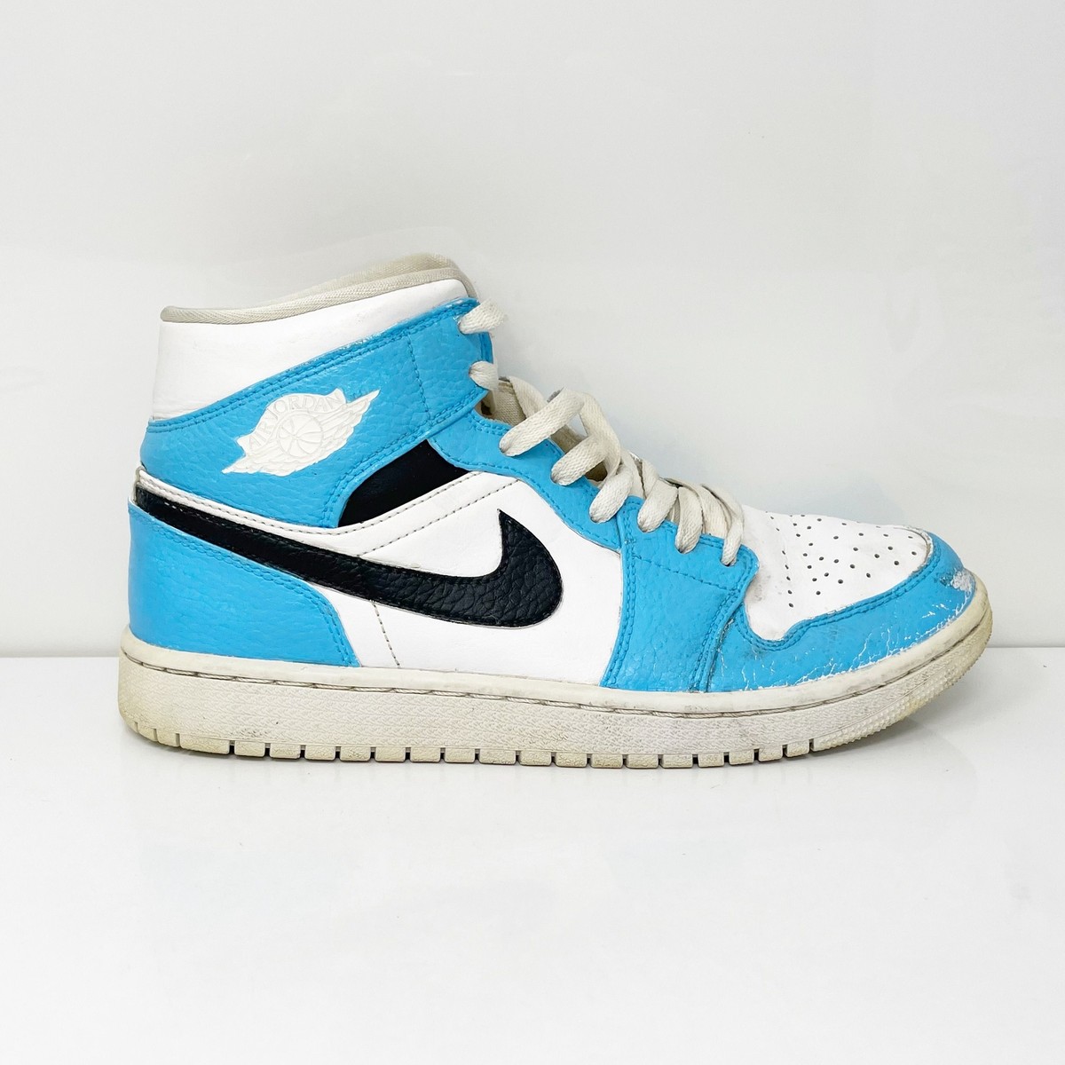 Nike Mens Air Jordan Mid 554724-130 White Basketball Shoes