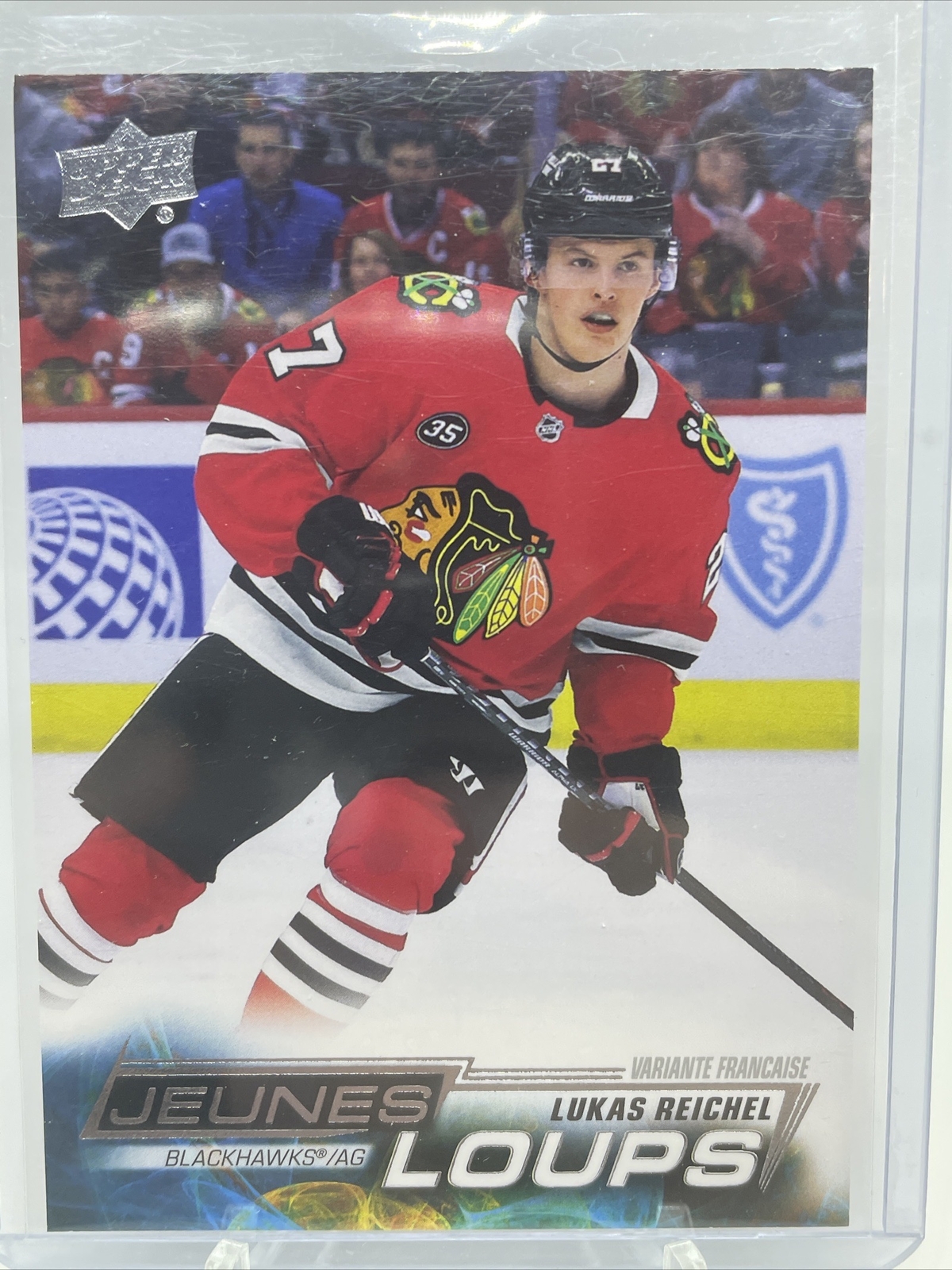 2022-23 Upper Deck Lukas Reichel Young Guns French SP Rookie RC #235 Blackhawks