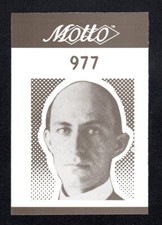 Wilbur Wright Aviation Pioneer Brothers Vintage 1987 Motto Game Trivia Card #977