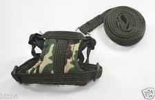 Dark green Leashes lead pet soft harness small pet Set guinea rat Hamster Ferret