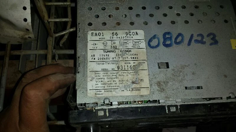 Equipo de audio radio Am-fm-cassette compatible con 92-94 MAZDA MX-3 283604 Foto 2 de 2