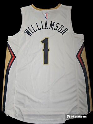 ウェア Zion Williamson NBA authentic jersey New Orleans Pelicans ZION WILLIAMSON White #1 Jersey Adult Medium