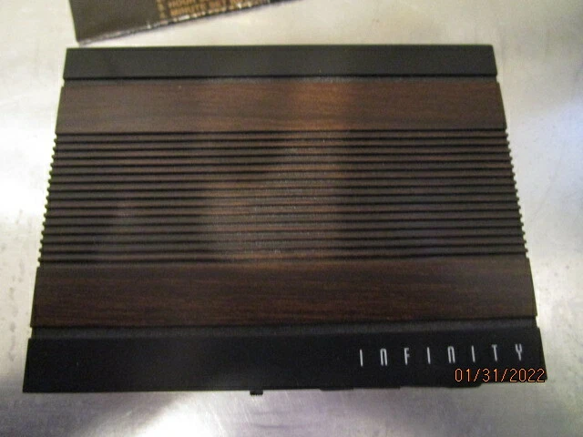 Retro Infinity Digital LCD Travel Battery Alarm Clock Faux Wood Grain b28 - Image 2 of 4