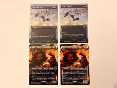 MTG - Mirkwood Bats Borderless x2 - Rosie Cotton of South Lane Borderless x2