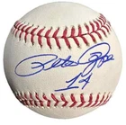 PETE ROSE SIGNED AUTO OMLB REDS 2 BASEBALLS  CARTER X CUSTOM POP ART PSA/DNA****
