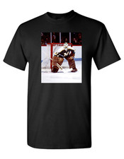 Minnesota North Stars Goalie Gilles Meloche Graphic Printed T Shirt NWOT