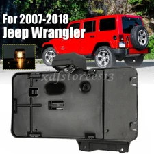 Rear License Plate Holder w/ Light Tag Bracket For Jeep Wrangler JK JKU 2007-18