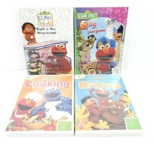 Sesame Street Elmo Childrens Kids TV Show Learning Educational DVDs Lot of 4 NEW