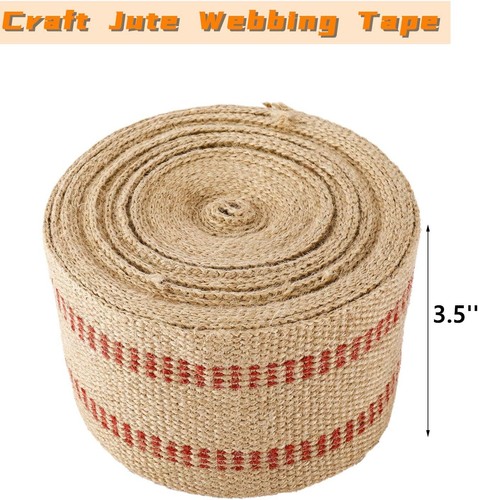 Craft Jute Webbing Tape 3.5inchx 10 Yd Heavy Duty for Chair Repair Crafting - Picture 13 of 13