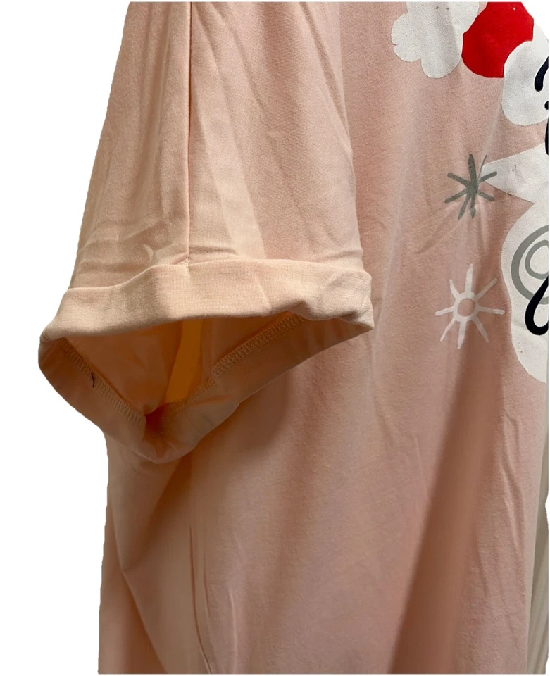 NUEVO CON ETIQUETAS Túnica LuLaRoe Feeling Alegre Navidad Leah Hombro Caído Puño Talla 3XL (24-26) Foto 3 de 4