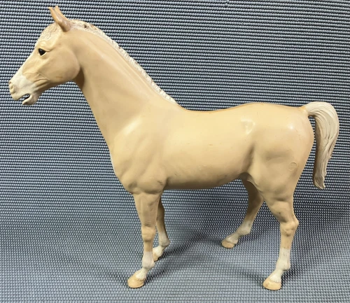 Vintage Johnny West Plastic Horse Thunderbolt Figure 12" Louis Marx 1965