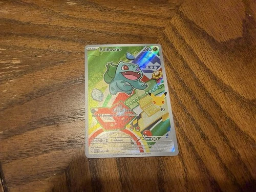 Pokémon Bulbasaur 037 First Partner Illustration Rare Promo Card