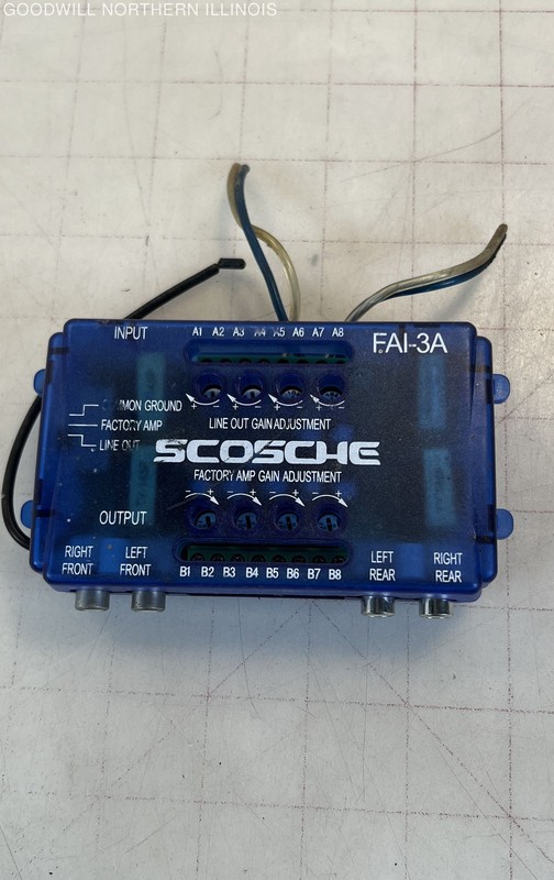 Scosche FAI-3A 4-Channel Line Output Converter - Untested
