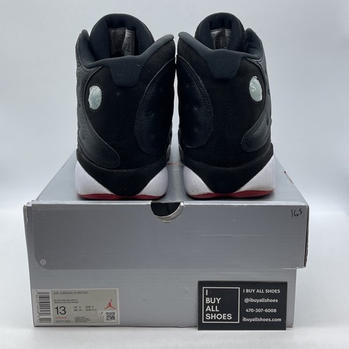 Size 13 - Jordan 13 Retro Mid Playoff Black White Suede Leather (414571-062) - Picture 3 of 9