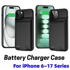 Battery Charger Case Power Bank For iPhone 17 16 15 14 13 12 11 X Charging Cover