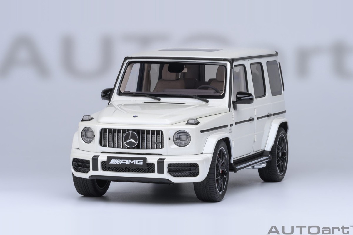 1/18 Mercedes-Benz AMG G63 Brilliant White 2019 Model Car By