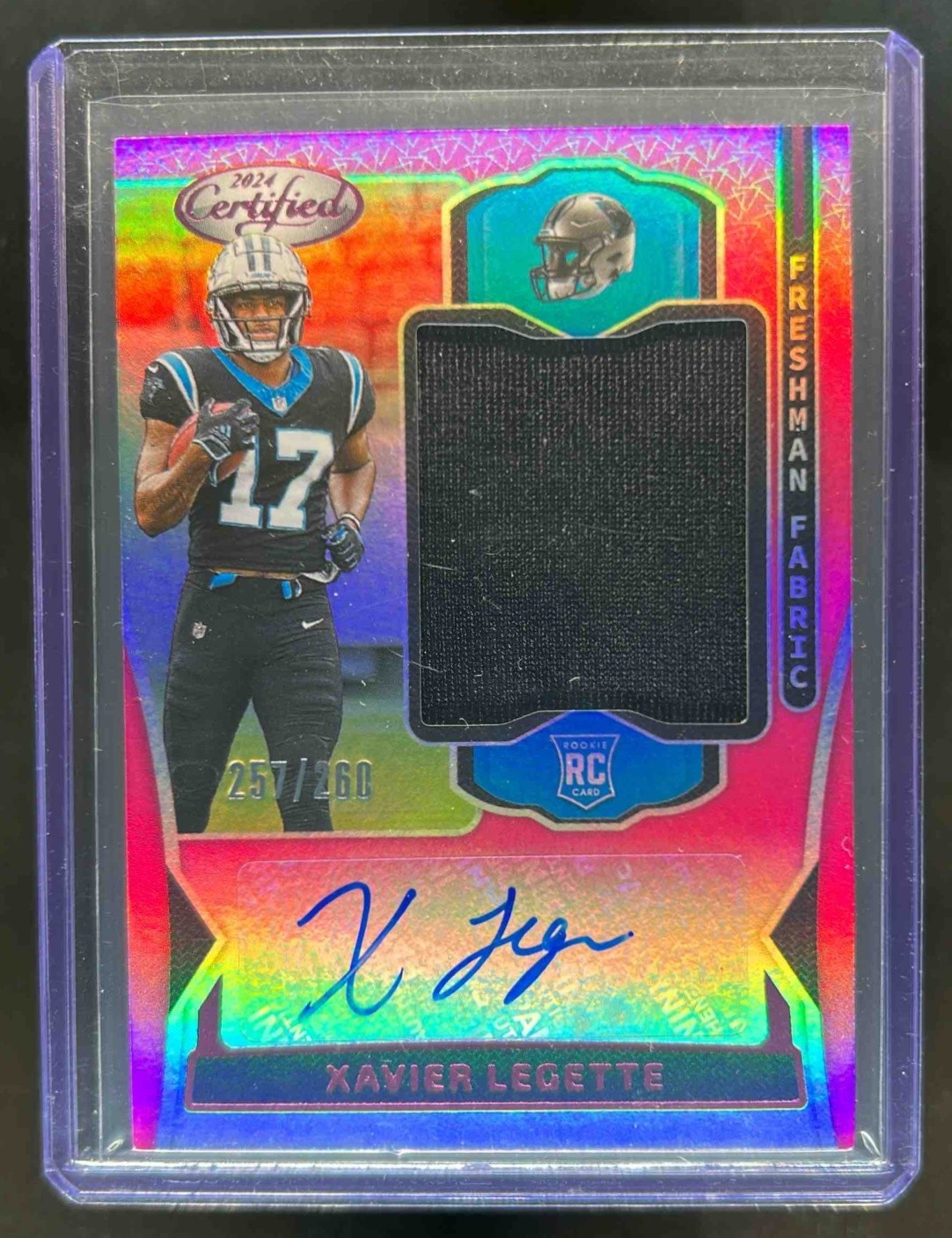 2024 Certified Xavier Legette Freshman Fabric Pink Jersey Auto #257/260