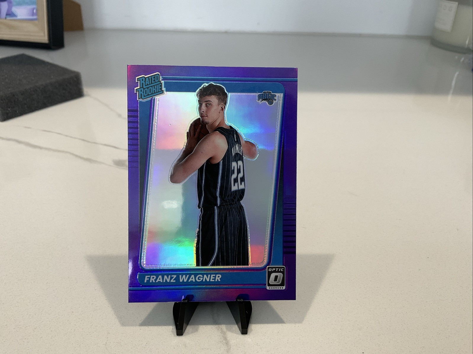 2021-22 Panini Donruss Optic Rated Purple Prizm Franz Wagner #185 Rookie RC *SEE