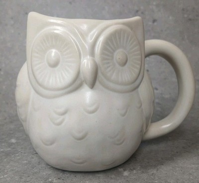 Threshold 3D Schneeeule weiß Keramik Tier 340ml 12oz Becher Tasse Tee Kaffee