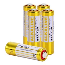 A27 27A 12V Alkaline Battery 5-Pack - 27A Long-Lasting for Garage Door Open...