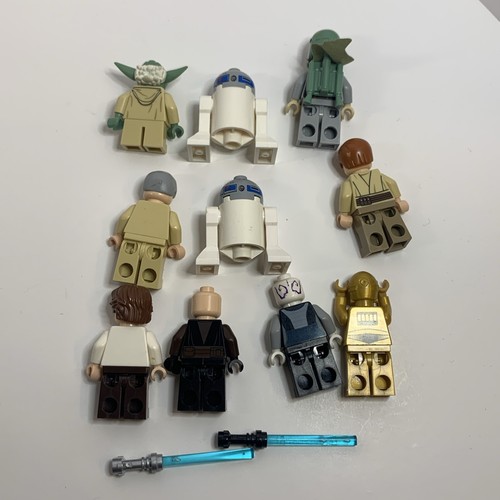 LEGO Star Wars Anakin Boba Obi Wan C3PO Han R2D2 Minifigure Lot of 10 - Picture 4 of 6