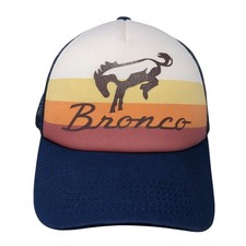 Bronco Snapback Mesh Back Trucker Hat Multi One Size Colorblock Ford