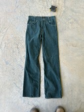 Vintage 70s 716 Levi  s Orange Tab Moss Green Corduroy Pants Student 26 X 29