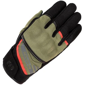 Oxford Dakar 1.0 Motorbike Motorcycle Gloves - Green / Red