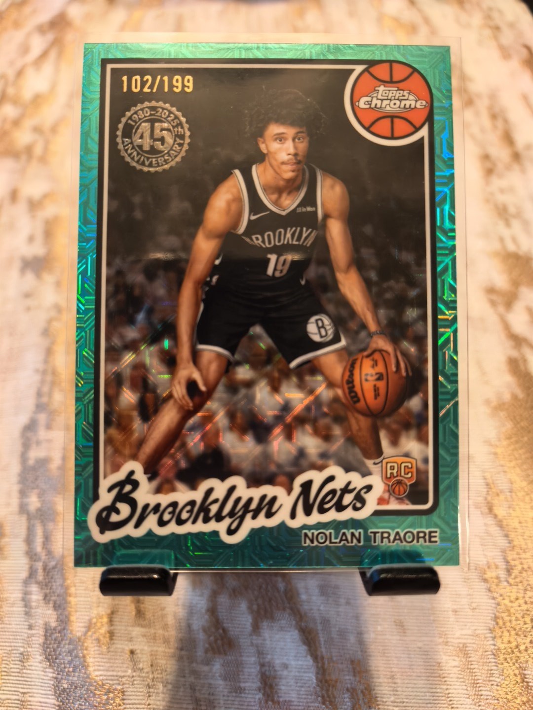 2025-26 Topps #TC-NT Nolan Traore Aqua Mojo Rookie /199 RC