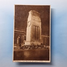 London Postcard England 1928 Real Photo The Cenotaph War Memorial