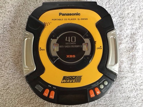 Vintage Panasonic Shock Wave CD Player SL-SW505 Hüfttasche manuell Kopfhörer gebraucht - Bild 12 von 12