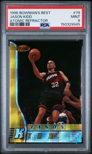 1996 BOWMAN'S BEST ATOMIC REFRACTOR #79 JASON KIDD PSA 9