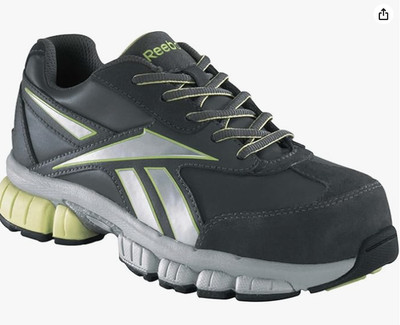 Reebok RB442 Women's Comp Toe EH Turnover  Shoe Ketia Dark Grey/Green Size 11 M